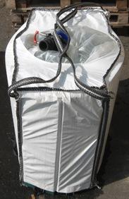 Storsäck för flytande produkter 200-300 liter med 4 sidor. (Bilden ägs av Accon AB)