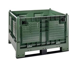 INT117 - Hoppfällbar, perforerad pallcontainer (Bilden ägs av Accon AB)