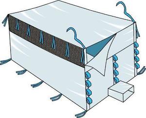 Container liner med ventilation i sidan (Bilden ägs av Accon AB)