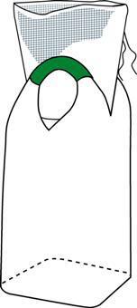 Billiga lågpris storsäckar med 2-öglor, krage och plan botten 