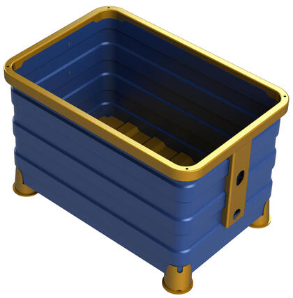 Galvaniserade -  ett tillval för Storbox / Berglöfslådan som är en industriklassiker som hjälper till med logistiken inom tung industri.