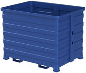 Storbox 2000T är en mycket robust och stor plåtcontainer för tyngre material, passar inom olika typer av industrier. Kompatibel med Berglöfslådan. 