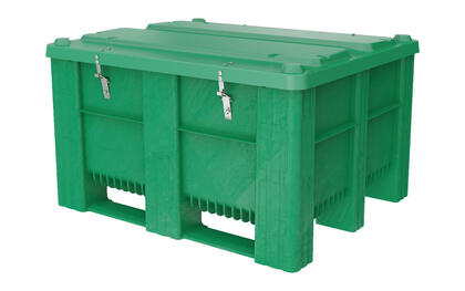 Förpackning 4H2 605 L grönt med lås