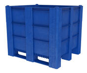 Swedebox 1000 SH1000  plastcontainer finns i flera olika höjder, färger och utföranden vilket gör att den passar för olika behov vid förvaring av farligt avfall.