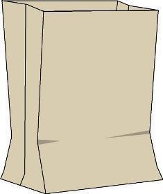 Papperssäck med öppen topp (Bilden ägs av Accon AB)