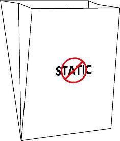 PE-säck med öppen topp & svetsad botten - Antistatisk (Bilden ägs av Accon AB)