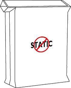 PE-säck med utanpåliggande ventil - Antistatisk (Bilden ägs av Accon AB)