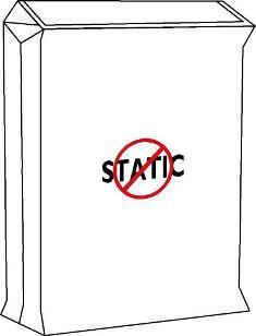 PE-säck med ventil - Antistatisk (Bilden ägs av Accon AB)