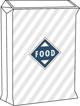 PE-säck med ventil Livsmedelsgodkänd - Friktion (Bilden ägs av Accon AB)