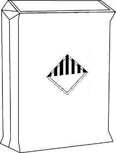 PE-säck med ventilsäck - Farligt gods (Bilden ägs av Accon AB)