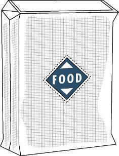 PP-säck med ventil Livsmedelsgodkänd (Bilden ägs av Accon AB)