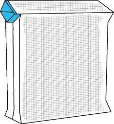 PP-säck med utanpåliggande ventil (Bilden ägs av Accon AB)