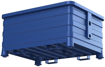 Storbox 1200T är en mycket robust och stor plåtcontainer för tyngre material, passar inom olika typer av industrier. Kompatibel med Berglöfslådan. 