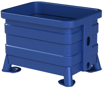 Storbox 200T  är en mycket robust plåtcontainer i Europapallmått för tyngre material och som är kompatibel med Berglöfslådan. Boxen är lämplig för flera olika typer av industrier.