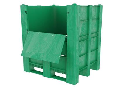 Med plastcontainer Swedebox kan man förvara och återvinna farligt avfall som batterier, lösningsmedel och elektronik på många olika sätt och med olika tillval.