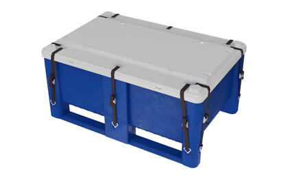 Swedebox 800 UN S540 är en UN - godkänd plastcontainer för insamling av exempelvis litiumbatterier.