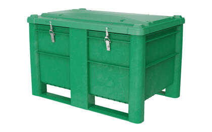 Swedebox 800 UN i Europapallmått är en plastcontainer som är godkänd som IBC, förpackning och storförpackning. Används i stor utsträckning för insamling av färg, kemikalier, litiumbatterier, lösningsmedel och elektronik.
