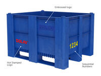 Swedebox plastcontainer för insamling av farligt avfall och material är anpassningsbar och kan skräddarsys för olika typer av industrier.